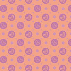 Heart pattern_heart in purple bubble