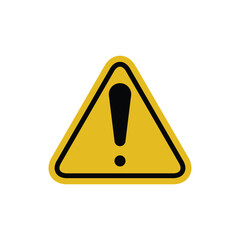 Warning stamp icon vector logo design template