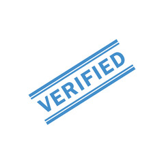 Verified stamp icon vector logo design template