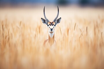 majestic lead springbok overseeing the savanna