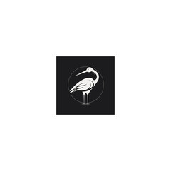 stork line logo minimalist
