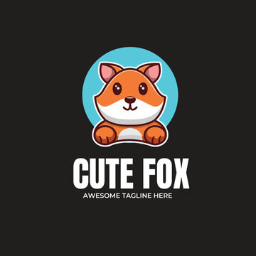 Cute Fox Mascot Logo Design