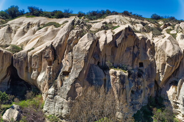 Fototapeta na wymiar Sightseeing during visit to Cappadocia, Turkey.