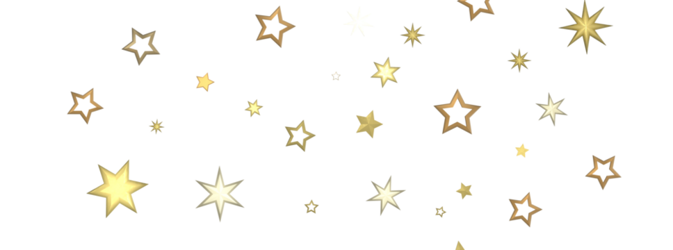 Starlit Christmas Plummet: Spectacular 3D Illustration Showcasing Descending Holiday Star Clusters