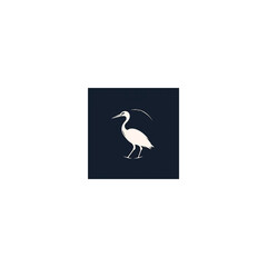 stork line logo minimalist