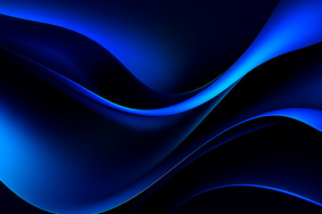 Abstract blue waves with a modern and elegant design that simulate vibrant and fluid movement.