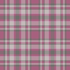 Plaid seamless pattern in red. Check fabric texture. Vector textile print.