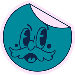 Retro Emoji Sticker
