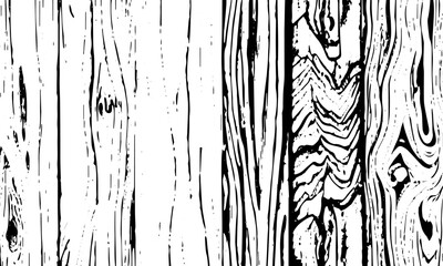 Wooden detailed black texture. Vector background