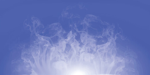 smoke on blue background