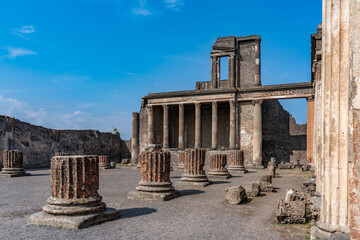 Views around Pompeii ruins, Italy, europe