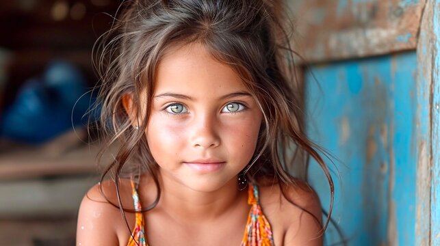 Beautiful Little Girl, Poor From The Third World 