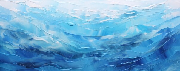 Fototapeta na wymiar Abstract water ocean wave, azure, cobalt, sapphire texture