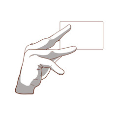 Hands gestures vector cartoon illustration 