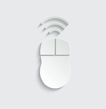 computer mouse wireless icon  vector