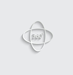 360 degree -  vector icon