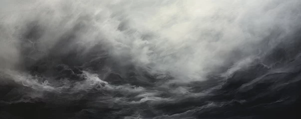 Foto op Aluminium Abstract water ocean wave, ebony, ash, charcoal texture © GalleryGlider