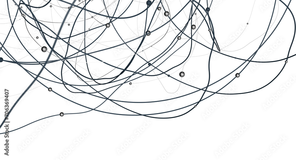 Fototapete Global network background. Connecting triangles. Globe of the earth. abstract planet in space. 3d rendering