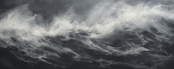 Abstract water ocean wave, charcoal, ash, ebony texture