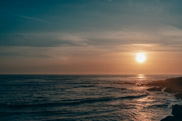 Beautiful sunset of the Ocean