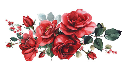 watercolor floral bouquet, wedding flower