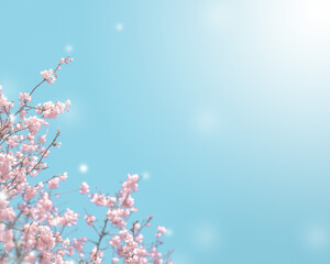 Flower and light; background or texture; spring concept