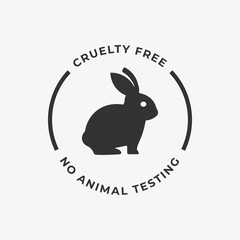 Fototapeta premium Cruelty free icon. Eco friendly, natural, cruelty free and gentle on skin icon. cruelty free symbol sign icon for graphic, web, ui ux, mobile design