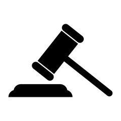 Judge's gavel line icon. Verdict, jury, lawyer, prosecutor, robe, prison, punishment, justice, law. Vector icon for business and advertising - obrazy, fototapety, plakaty