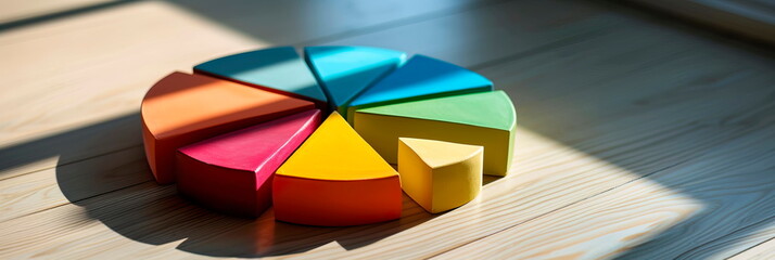 pie chart divided into slices to represent different aspects of innovation within a business concept, such as product, process, and service innovation. Generative ai