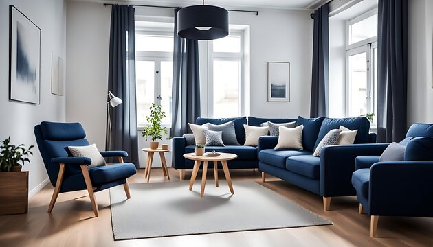 Living room design - luxurious sofa against wall. luxurious home interior design. Millionaire lifestyle