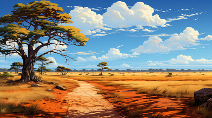 landscape in the desert