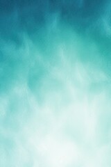 Aquamarine white grainy background, abstract blurred color gradient noise texture