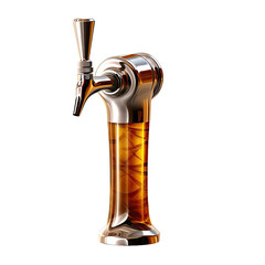 Beer tap isolated on transparent background - obrazy, fototapety, plakaty