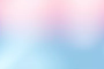 Deurstickers Baby blue pastel gradient background soft  © Celina