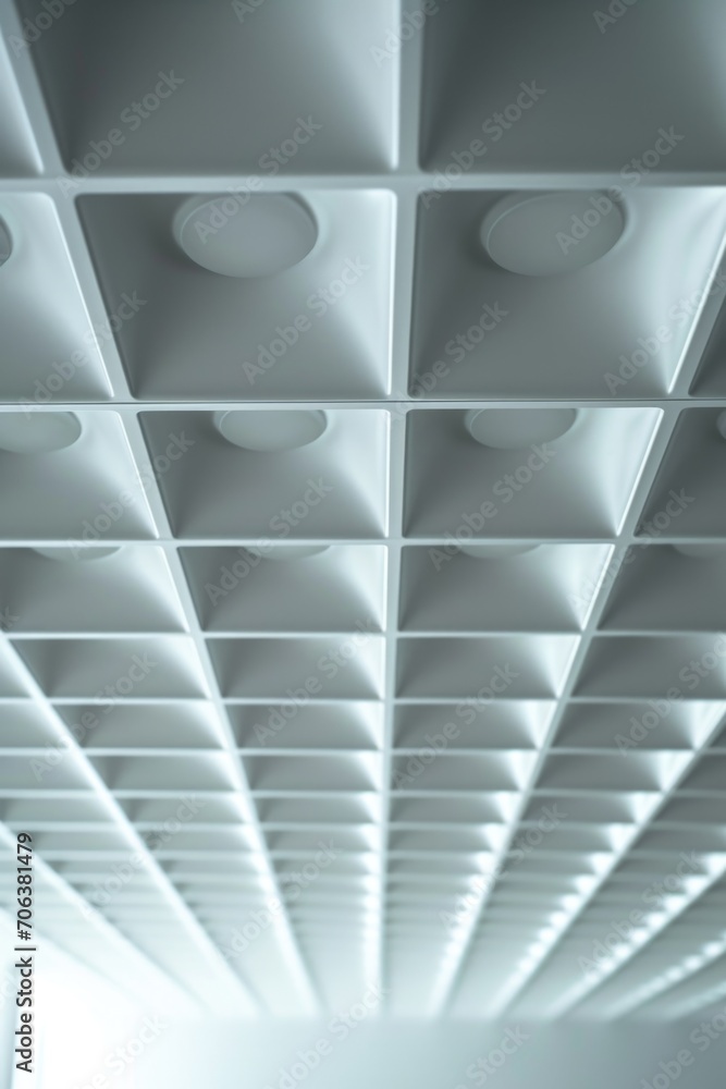 Aufkleber a picture of a ceiling with numerous holes. can be used to depict a deteriorating infrastructure or 