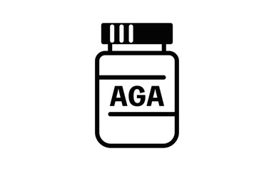Icon of AGA (thinning hair treatment) oral medication, image of AGA