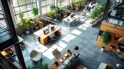 innovative workspaces, modern office room