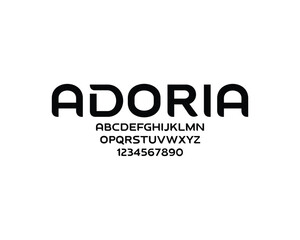 Adoria Font, font, letter, numbers, design
