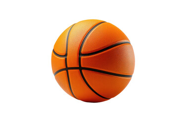 The Dazzling Dance of Basketball on White or PNG Transparent Background