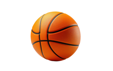 The Dazzling Dance of Basketball on White or PNG Transparent Background