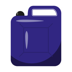 Blue canister with gasoline line icon. Fuel, gas station, oil, car, octane, fire, tank, kerosene, smell, engine. Vector icon for business and advertising