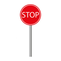 Round stop sign line icon. Sign, signal, stop, tap, prohibition, brick, car, traffic light, traffic, parking. Vector icon for business and advertising