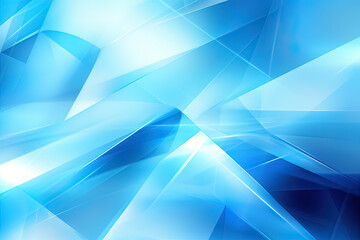 Abstract blue background with smooth lines and sparkles. Generative Ai