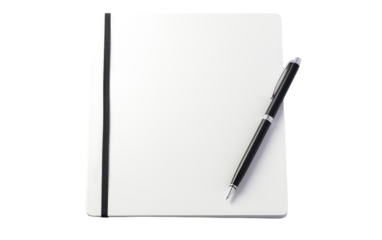 Writing the Future with a Stylus-Enhanced Digital Notebook on White or PNG Transparent Background