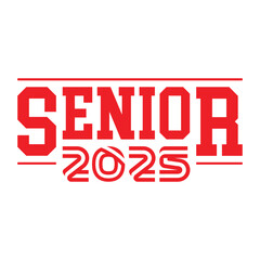 Senior class of 2025 design vector