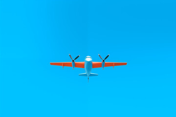 Fototapeta na wymiar light aircraft in the blue sky