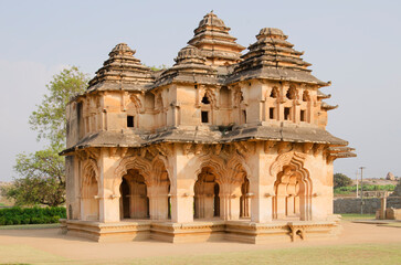 Lotus Mahal, Hampi, Karnataka, India, Asia.