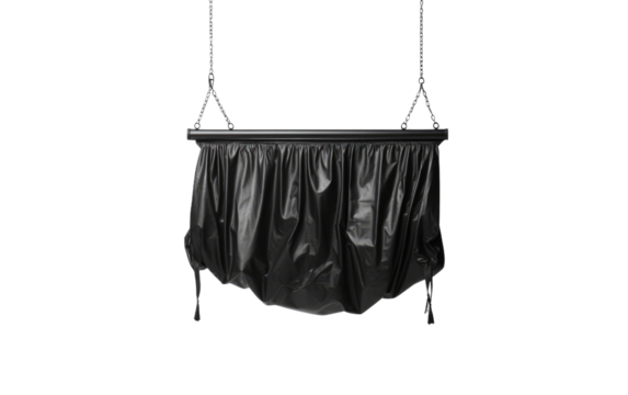 Hanging Trash Bag Holder for Easy Cleanup on White or PNG Transparent Background