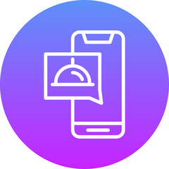 Obraz premium Food App Icon