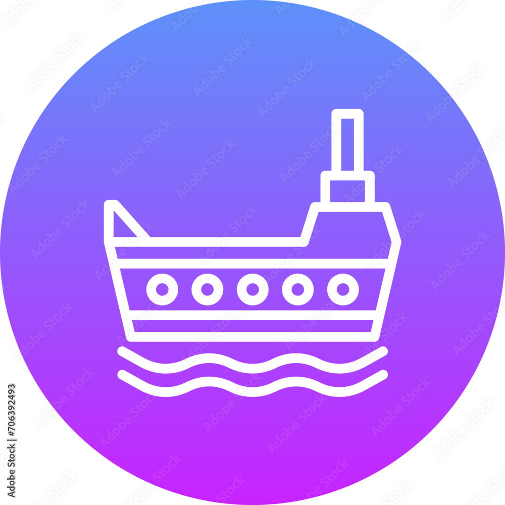 Sticker ship icon